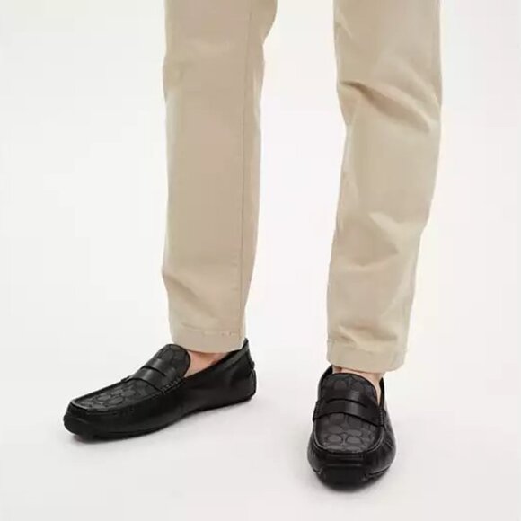 COACH Liam Driver In Signature Jacquard Shoes